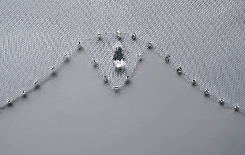 svadobný závoj 75/55 cm